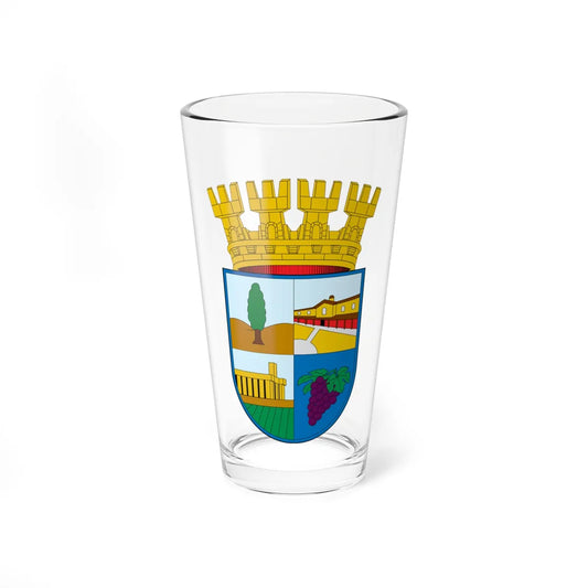 Escudo de Pedro Aguirre Cerda (Chile) (Coat of Arms) Pint Glass 16oz 16oz - Go Mug Yourself