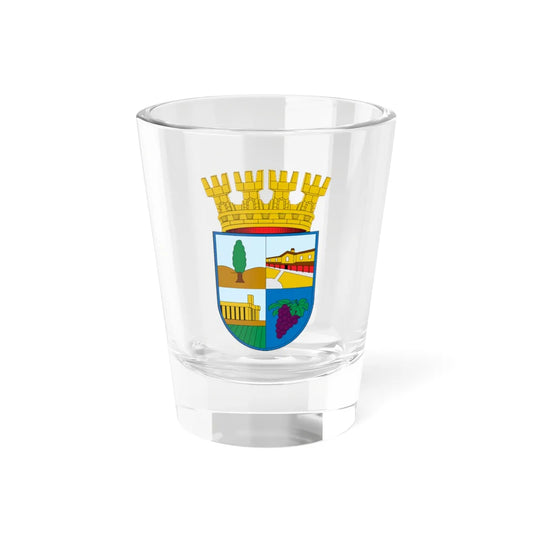 Escudo de Pedro Aguirre Cerda (Chile) (Coat of Arms) Shot Glass 1.5oz 1.5oz - Go Mug Yourself