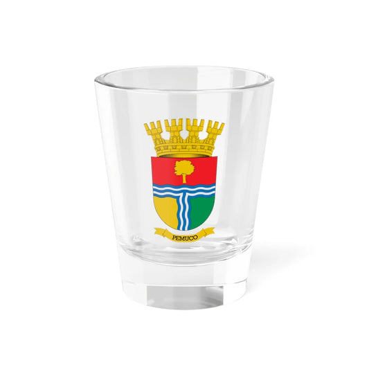 Escudo de Pemuco (Chile) (Coat of Arms) Shot Glass 1.5oz 1.5oz - Go Mug Yourself