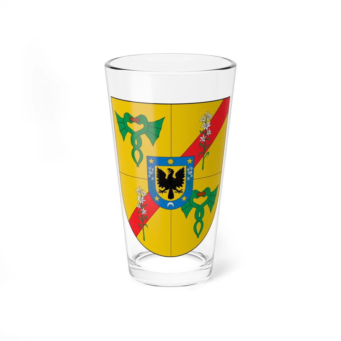 Escudo de Penco (Chile) (Coat of Arms) Pint Glass 16oz 16oz - Go Mug Yourself
