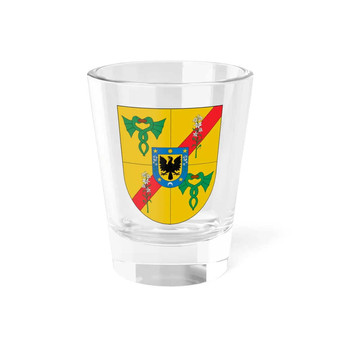 Escudo de Penco (Chile) (Coat of Arms) Shot Glass 1.5oz 1.5oz - Go Mug Yourself