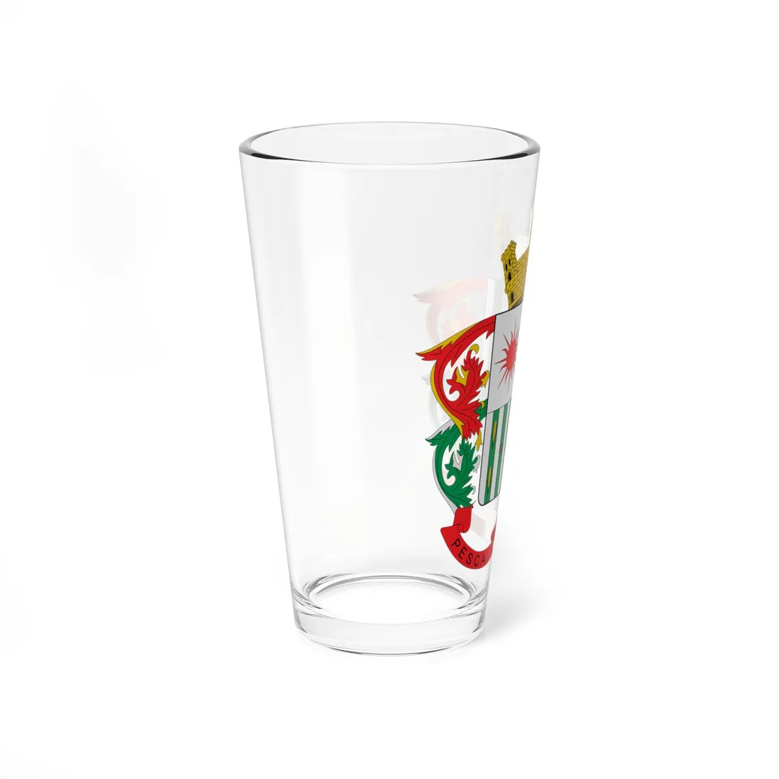 Escudo de Pesca (Colombia) (Coat of Arms) Pint Glass 16oz - Go Mug Yourself