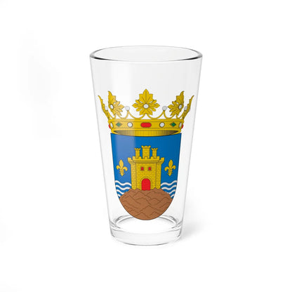 Escudo de Peñíscola (Spain) (Coat of Arms) Pint Glass 16oz 16oz - Go Mug Yourself