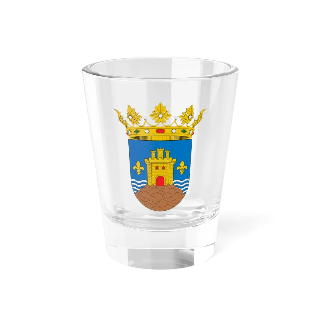 Escudo de Peñíscola (Spain) (Coat of Arms) Shot Glass 1.5oz 1.5oz - Go Mug Yourself