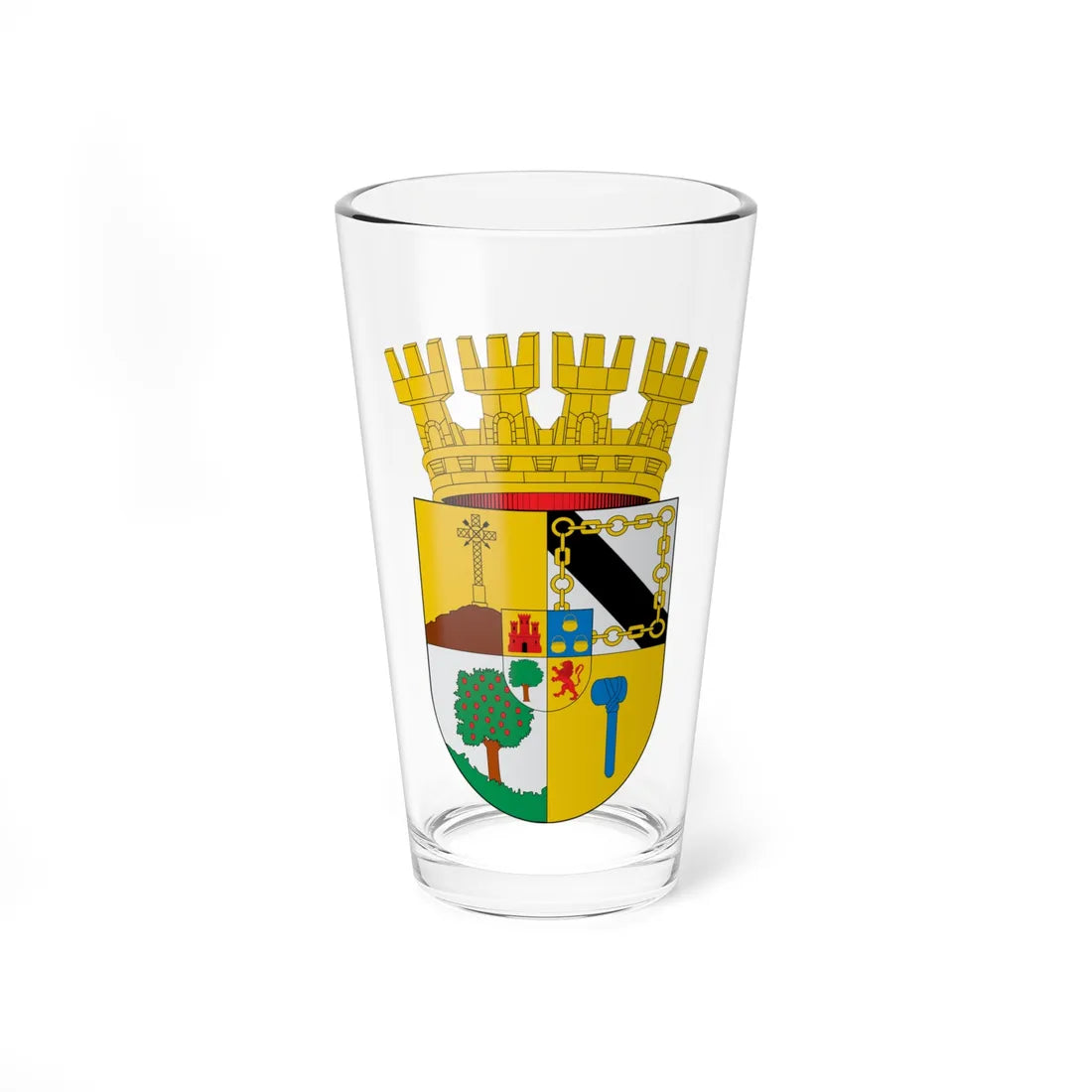 Escudo de Peumo (Chile) (Coat of Arms) Pint Glass 16oz 16oz - Go Mug Yourself
