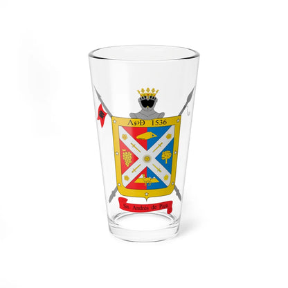 Escudo de Pica (Chile) (Coat of Arms) Pint Glass 16oz 16oz - Go Mug Yourself