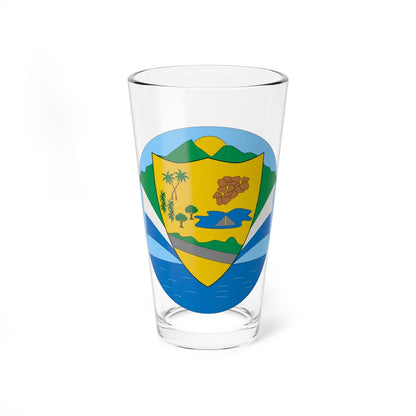 Escudo de Piojó Atlántico (Colombia) (Coat of Arms) Pint Glass 16oz 16oz - Go Mug Yourself