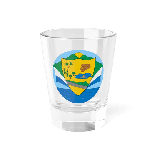 Escudo de Piojó Atlántico (Colombia) (Coat of Arms) Shot Glass 1.5oz 1.5oz - Go Mug Yourself