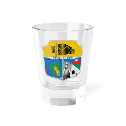 Escudo de Pitrufquén (Chile) (Coat of Arms) Shot Glass 1.5oz 1.5oz - Go Mug Yourself