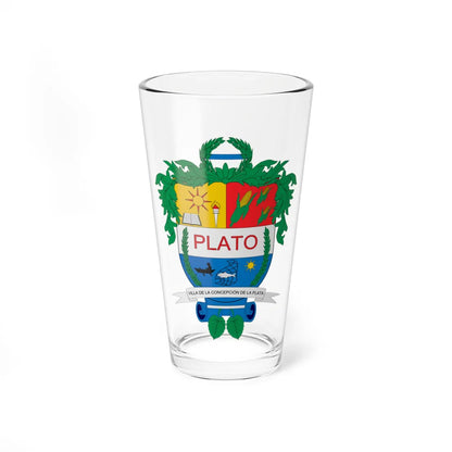 Escudo de Plato Magdalena (Colombia) (Coat of Arms) Pint Glass 16oz 16oz - Go Mug Yourself