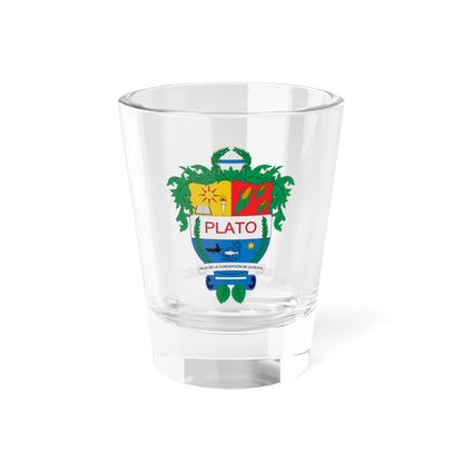 Escudo de Plato Magdalena (Colombia) (Coat of Arms) Shot Glass 1.5oz 1.5oz - Go Mug Yourself