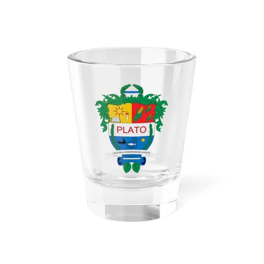 Escudo de Plato Magdalena (Colombia) (Coat of Arms) Shot Glass 1.5oz 1.5oz - Go Mug Yourself