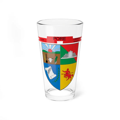 Escudo de Pore Casanare (Colombia) (Coat of Arms) Pint Glass 16oz 16oz - Go Mug Yourself