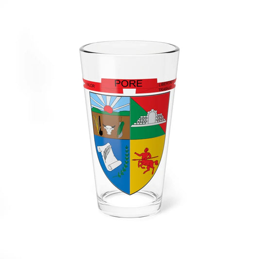 Escudo de Pore Casanare (Colombia) (Coat of Arms) Pint Glass 16oz 16oz - Go Mug Yourself