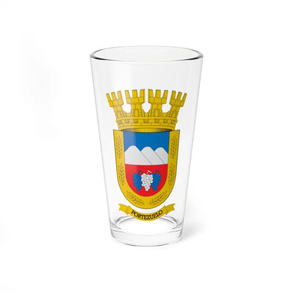 Escudo de Portezuelo Chile (Chile) (Coat of Arms) Pint Glass 16oz 16oz - Go Mug Yourself