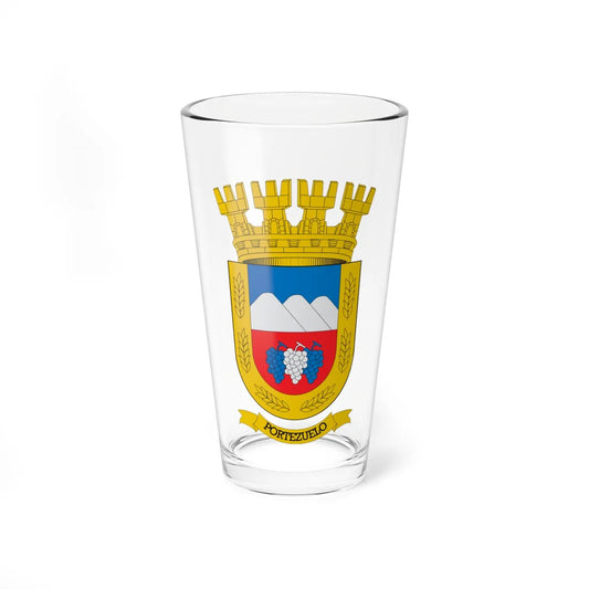 Escudo de Portezuelo Chile (Chile) (Coat of Arms) Pint Glass 16oz 16oz - Go Mug Yourself