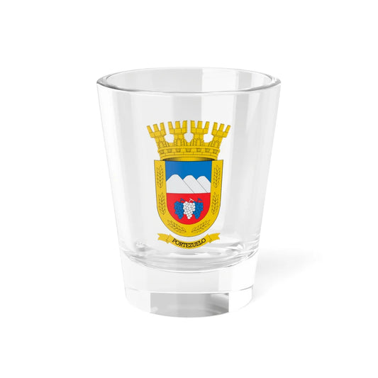 Escudo de Portezuelo Chile (Chile) (Coat of Arms) Shot Glass 1.5oz 1.5oz - Go Mug Yourself