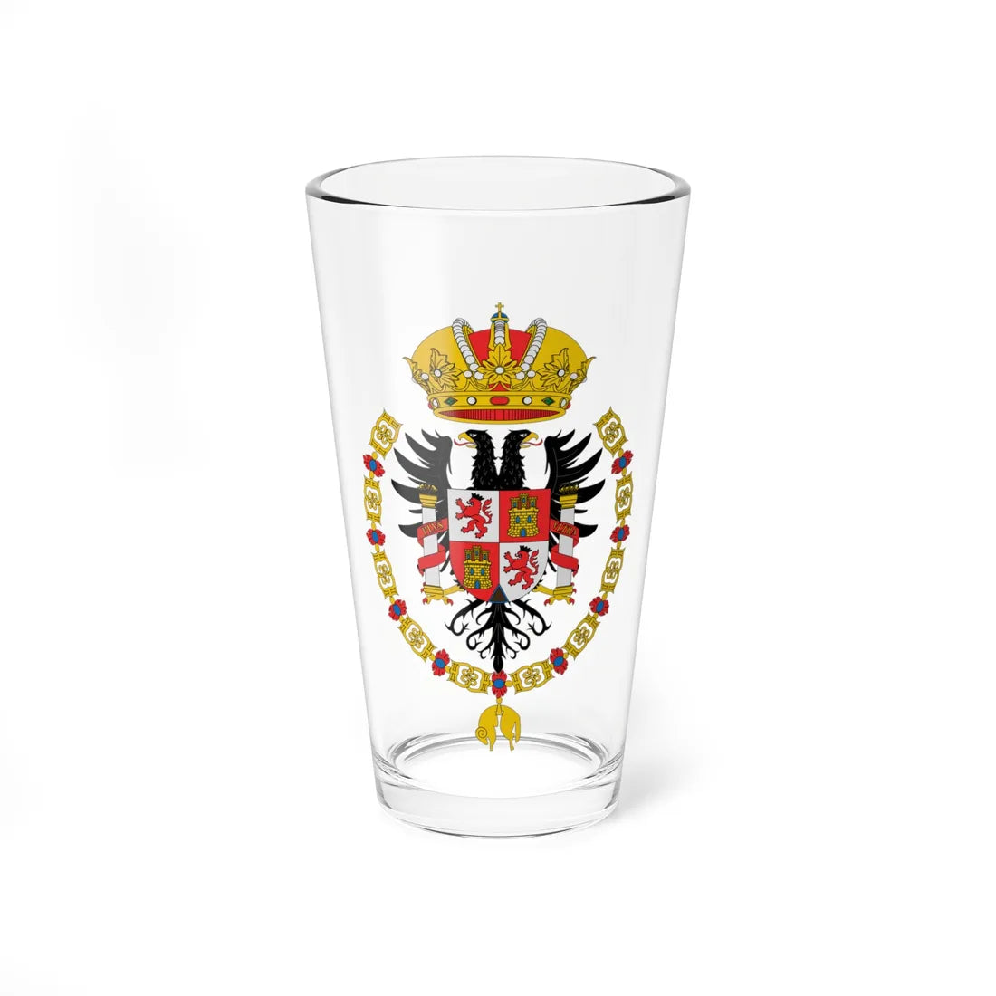 ESCUDO DE POTOSI 1565 (Equatorial Guinea) (Coat of Arms) Pint Glass 16oz 16oz - Go Mug Yourself