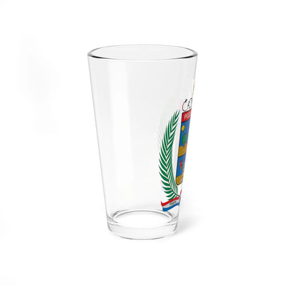 Escudo de Pozo Almonte (Chile) (Coat of Arms) Pint Glass 16oz - Go Mug Yourself