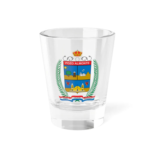 Escudo de Pozo Almonte (Chile) (Coat of Arms) Shot Glass 1.5oz 1.5oz - Go Mug Yourself