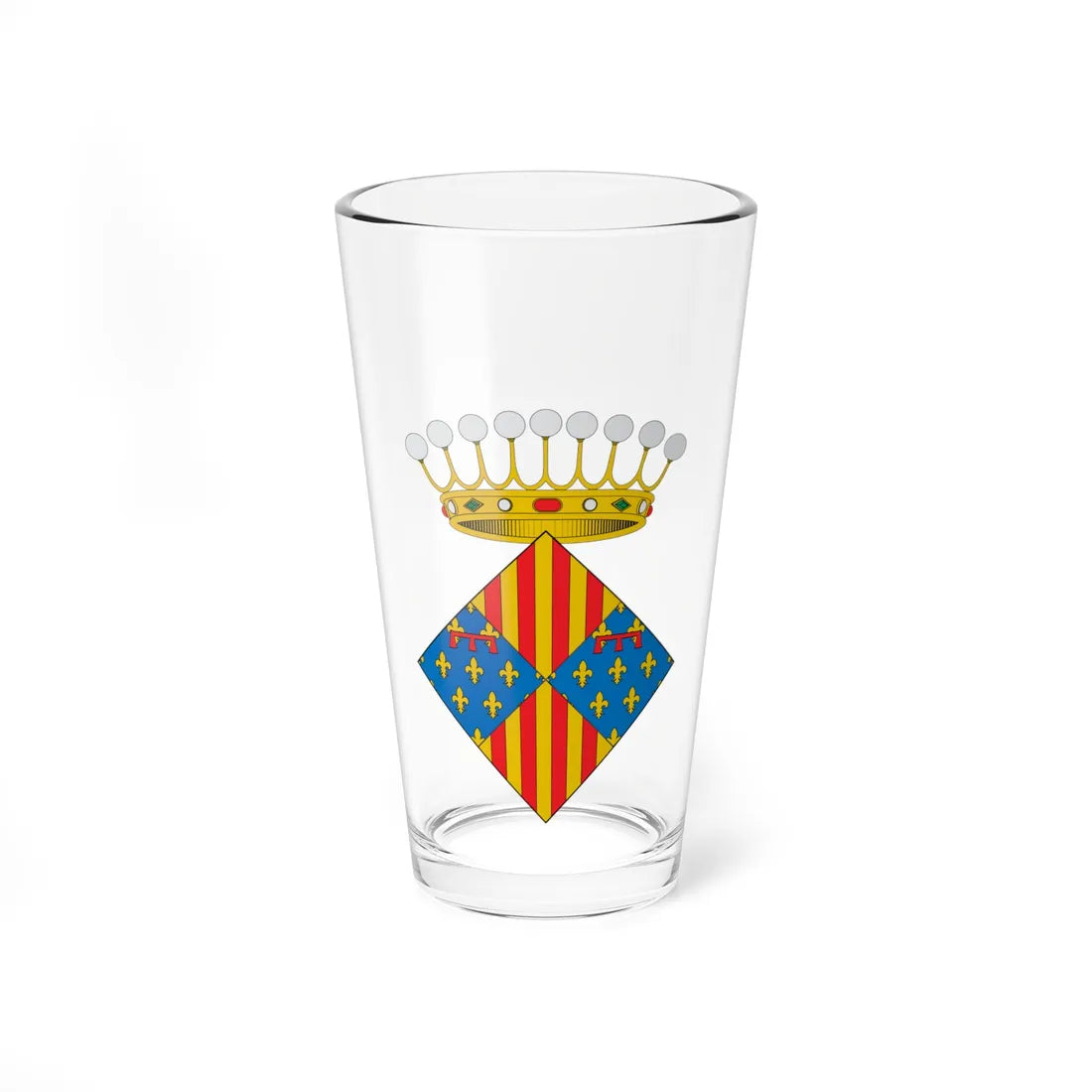 Escudo de Prades (Spain) (Coat of Arms) Pint Glass 16oz 16oz - Go Mug Yourself