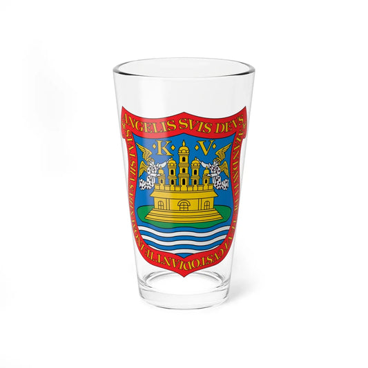 Escudo de Puebla de los Ángeles Puebla de Zaragoza (Costa Rica) (Coat of Arms) Pint Glass 16oz 16oz - Go Mug Yourself