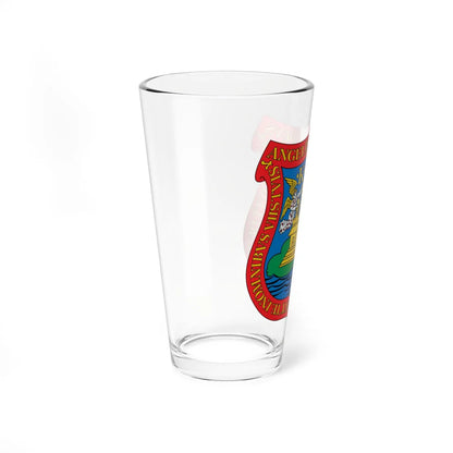 Escudo de Puebla TVH (Costa Rica) (Coat of Arms) Pint Glass 16oz - Go Mug Yourself
