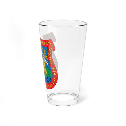 Escudo de Puebla TVH (Costa Rica) (Coat of Arms) Pint Glass 16oz - Go Mug Yourself