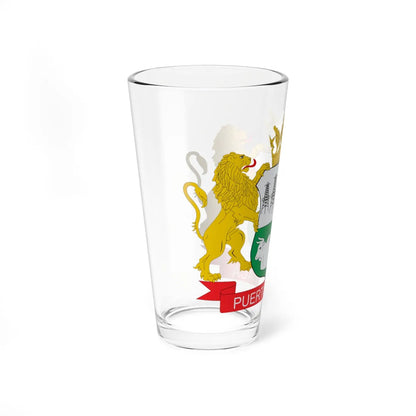 Escudo de Puerto Boyacá (Colombia) (Coat of Arms) Pint Glass 16oz - Go Mug Yourself