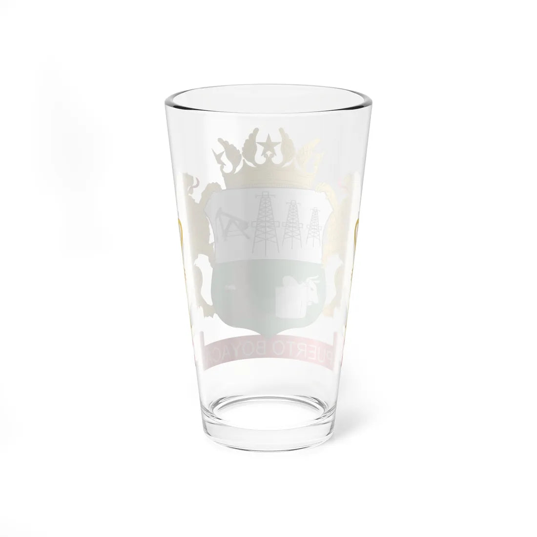 Escudo de Puerto Boyacá (Colombia) (Coat of Arms) Pint Glass 16oz - Go Mug Yourself