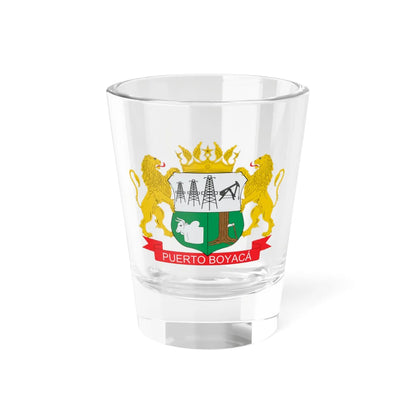 Escudo de Puerto Boyacá (Colombia) (Coat of Arms) Shot Glass 1.5oz 1.5oz - Go Mug Yourself