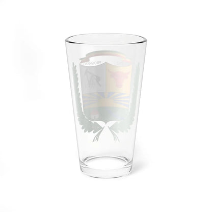 Escudo de Puerto Gaitán (Colombia) (Coat of Arms) Pint Glass 16oz - Go Mug Yourself
