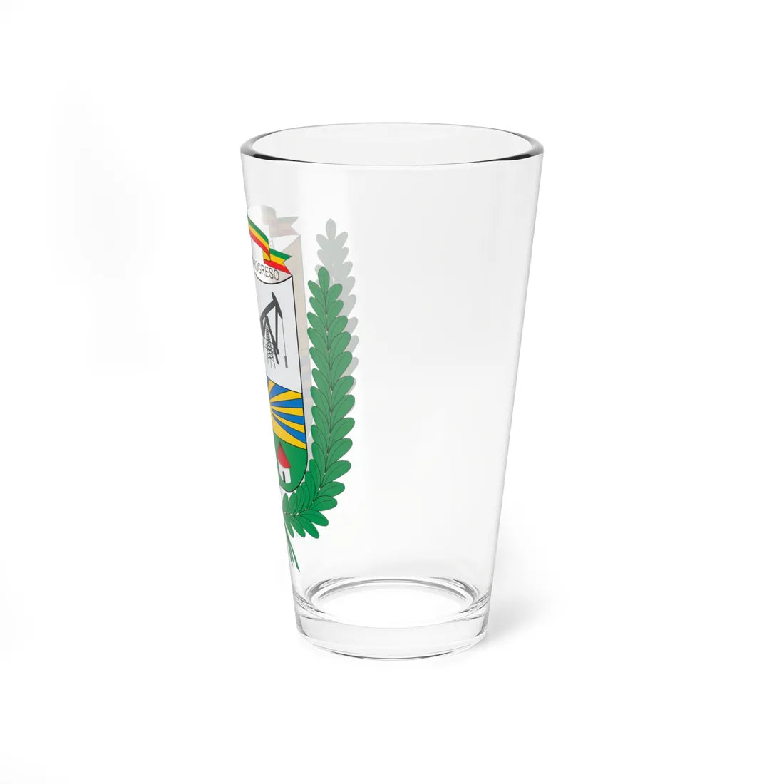 Escudo de Puerto Gaitán (Colombia) (Coat of Arms) Pint Glass 16oz - Go Mug Yourself