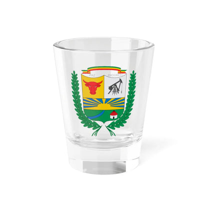 Escudo de Puerto Gaitán (Colombia) (Coat of Arms) Shot Glass 1.5oz 1.5oz - Go Mug Yourself