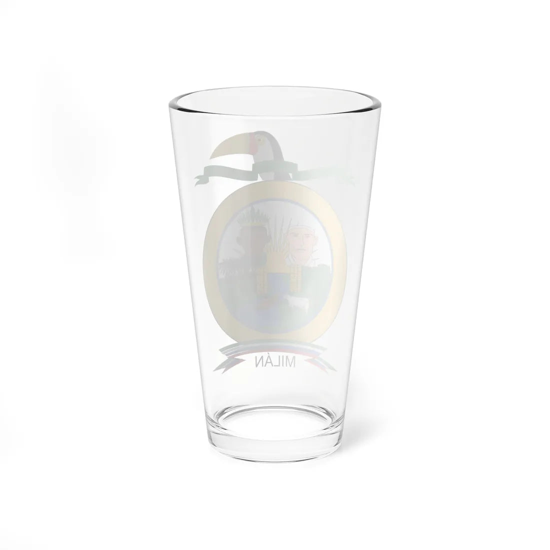 Escudo de Puerto Milán Caquetá (Colombia) (Coat of Arms) Pint Glass 16oz - Go Mug Yourself