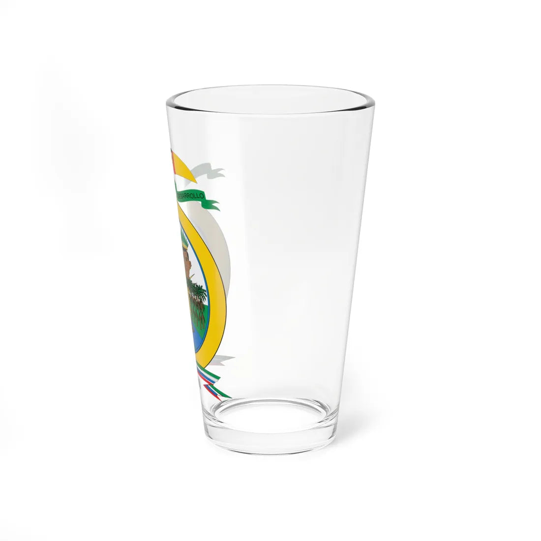 Escudo de Puerto Milán Caquetá (Colombia) (Coat of Arms) Pint Glass 16oz - Go Mug Yourself