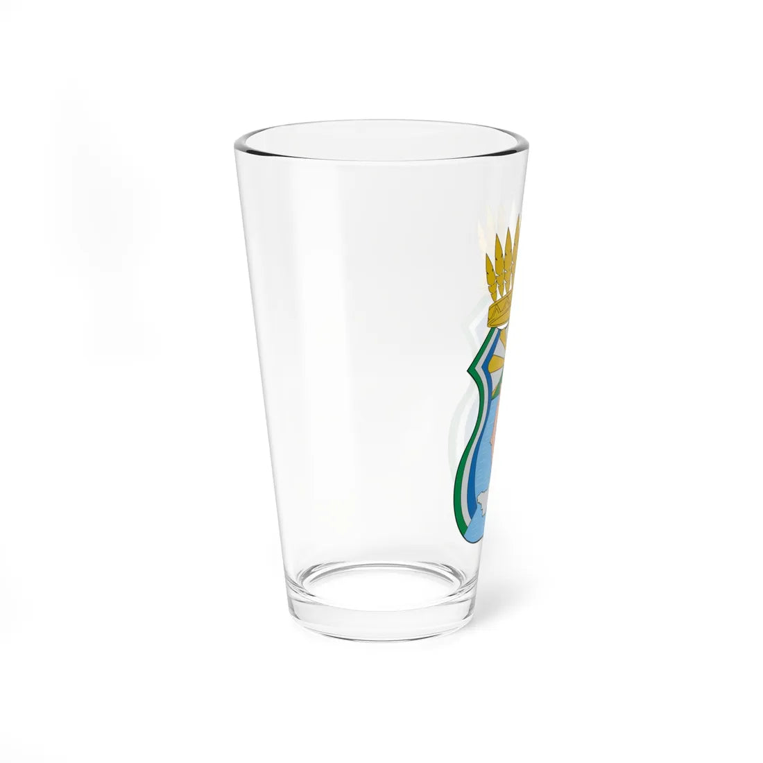 Escudo de Puerto Nariño (Colombia) (Coat of Arms) Pint Glass 16oz - Go Mug Yourself