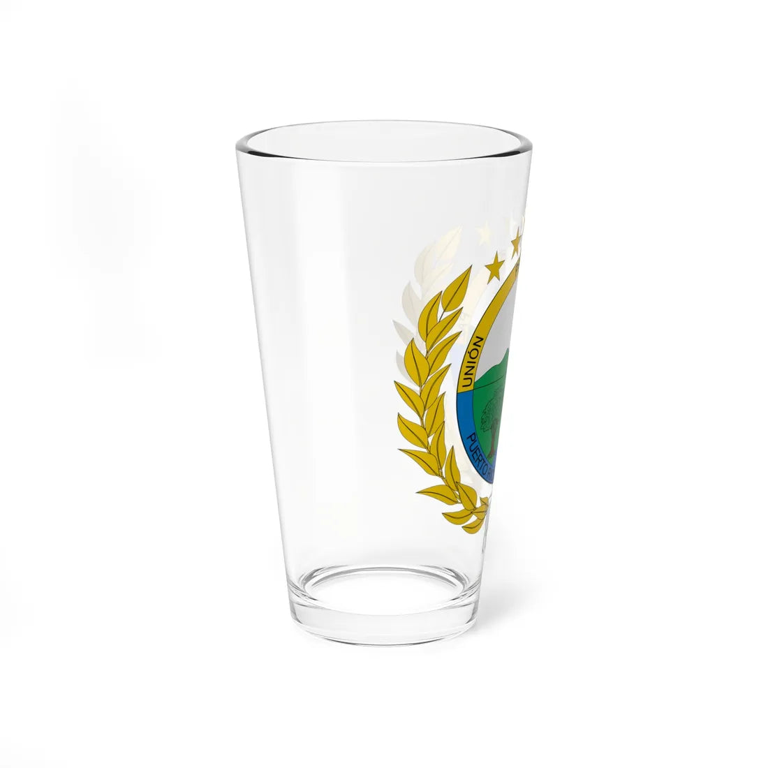 Escudo de Puerto Rico Caquetá (Colombia) (Coat of Arms) Pint Glass 16oz - Go Mug Yourself