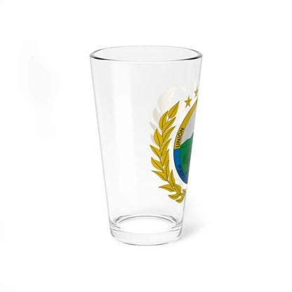 Escudo de Puerto Rico Caquetá (Colombia) (Coat of Arms) Pint Glass 16oz - Go Mug Yourself