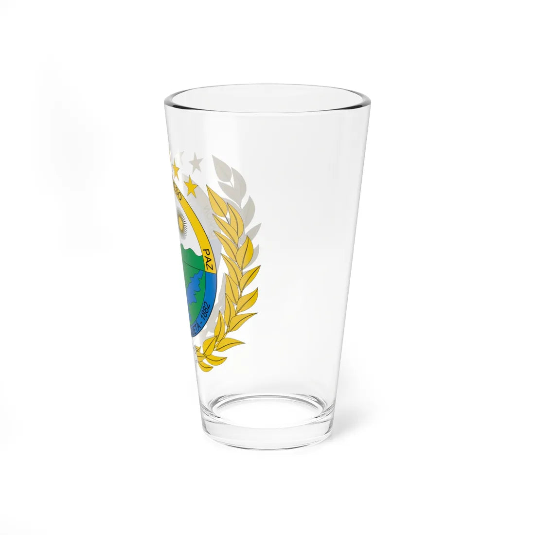 Escudo de Puerto Rico Caquetá (Colombia) (Coat of Arms) Pint Glass 16oz - Go Mug Yourself