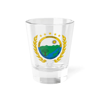 Escudo de Puerto Rico Caquetá (Colombia) (Coat of Arms) Shot Glass 1.5oz 1.5oz - Go Mug Yourself