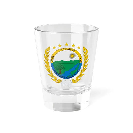 Escudo de Puerto Rico Caquetá (Colombia) (Coat of Arms) Shot Glass 1.5oz 1.5oz - Go Mug Yourself