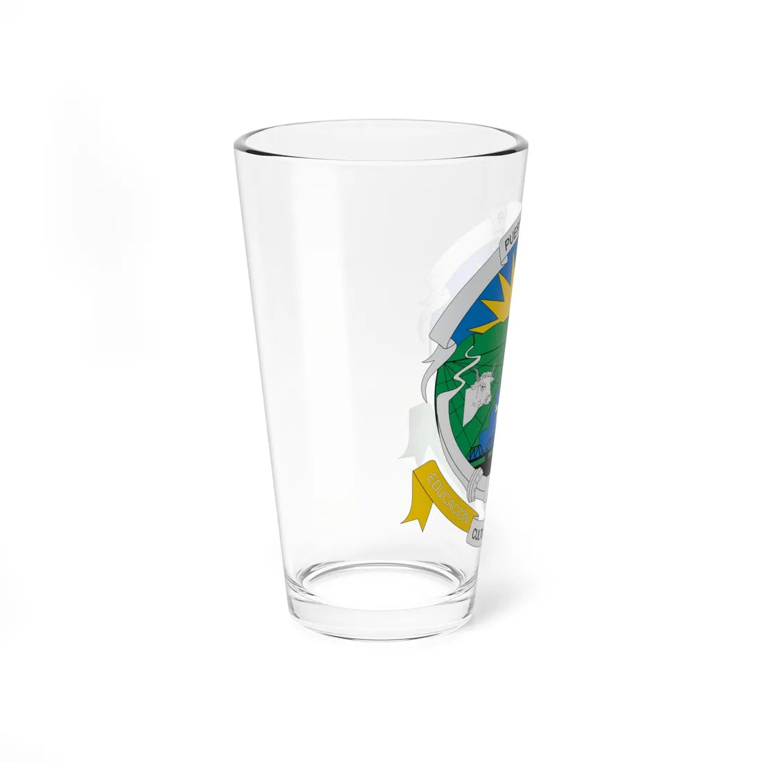 Escudo de Puerto Salgar (Colombia) (Coat of Arms) Pint Glass 16oz - Go Mug Yourself
