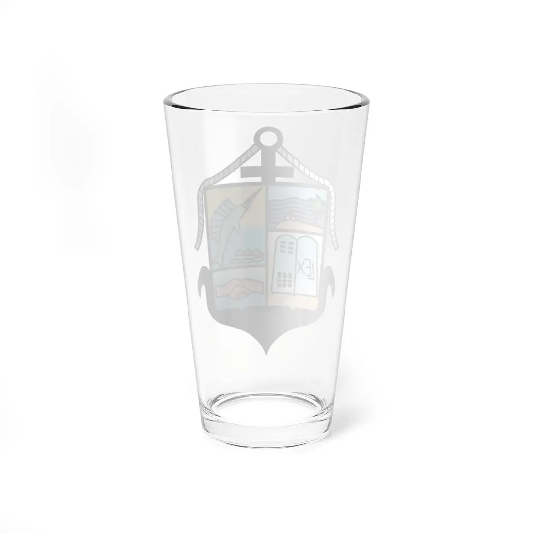 Escudo de Puerto Vallarta (Mexico) (Coat of Arms) Pint Glass 16oz - Go Mug Yourself