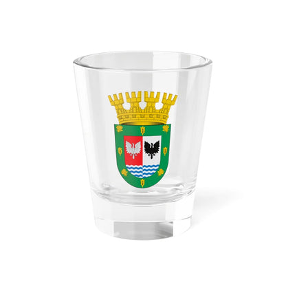 Escudo de Puerto Varas (Chile) (Coat of Arms) Shot Glass 1.5oz 1.5oz - Go Mug Yourself