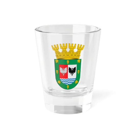 Escudo de Puerto Varas (Chile) (Coat of Arms) Shot Glass 1.5oz 1.5oz - Go Mug Yourself
