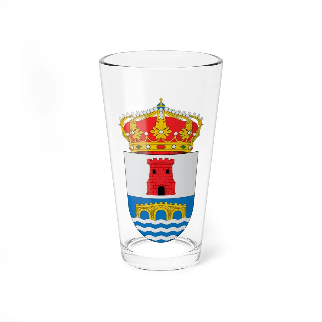 Escudo de Pulianas (Spain) (Coat of Arms) Pint Glass 16oz 16oz - Go Mug Yourself