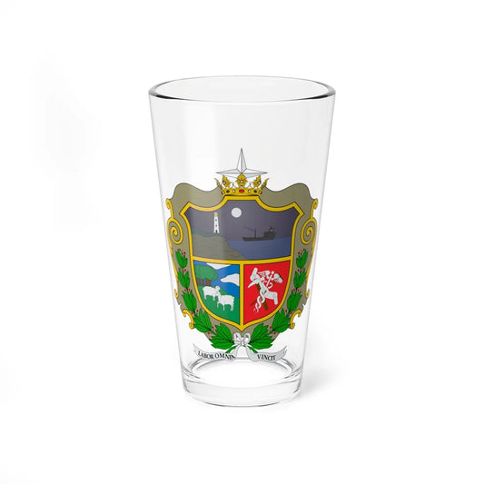 Escudo de Punta Arenas (Chile) (Coat of Arms) Pint Glass 16oz 16oz - Go Mug Yourself