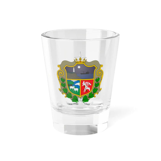 Escudo de Punta Arenas (Chile) (Coat of Arms) Shot Glass 1.5oz 1.5oz - Go Mug Yourself