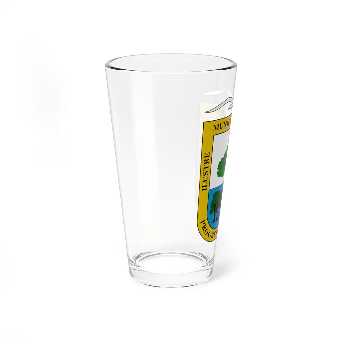 Escudo de Puqueldón (Chile) (Coat of Arms) Pint Glass 16oz - Go Mug Yourself